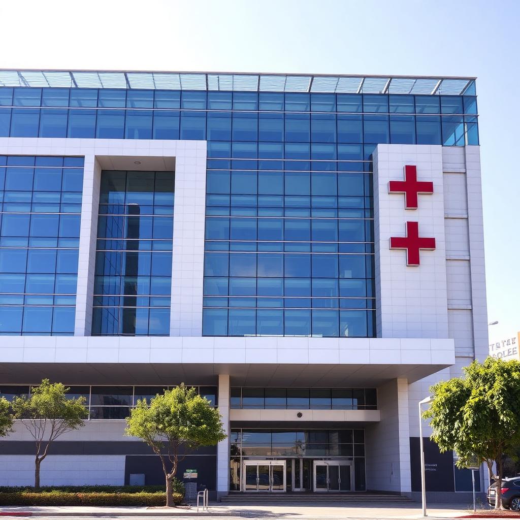 Fachada de hospital moderno de alta especialidad en Zapopan, Jalisco